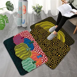 Yellow Dots Yayoi Kusama Floor Mat Bathroom Mat Kids Room Bedroom Decoration Balcony Anti-Slip Doormat Living Room Welcome Rug