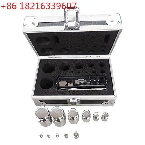 YAO F1 Grade 23pcs 1mg-500g 304 Stainless Steel Digital Scale Calibration Weights Kit Set w Certificate, precision Packed