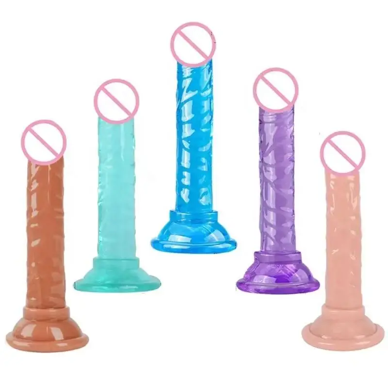 Female Masturbator Silicone Dildo with Suction Cup Realistic Dick Insertion G-Spot Orgasm Gay Anal Butt Plug BDSM Sex Toy