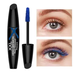 Blue Mascara for Eyelashes Volumizing Mascara Wand Waterproof Long Lasting Curling Mascara Wand Makeup Eyelashes Volume Building