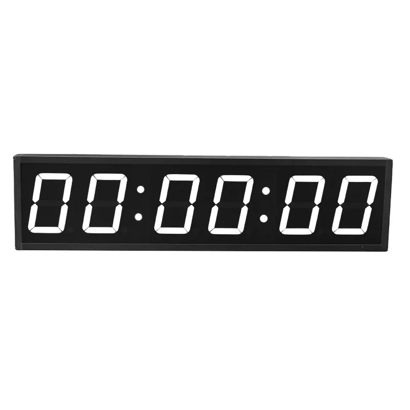 Decoration Modern Design Time Date Light Emitting Diode Clock Display White