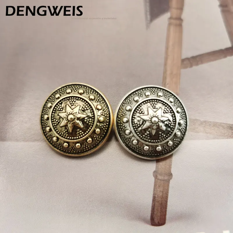 15/18/23mm Luxus Runde Metall Tasten Von Kleidung Frauen Strickjacke Nähen Zubehör Großhandel DIY Tasten Handgemachte handwerk Liefert – Detail 2