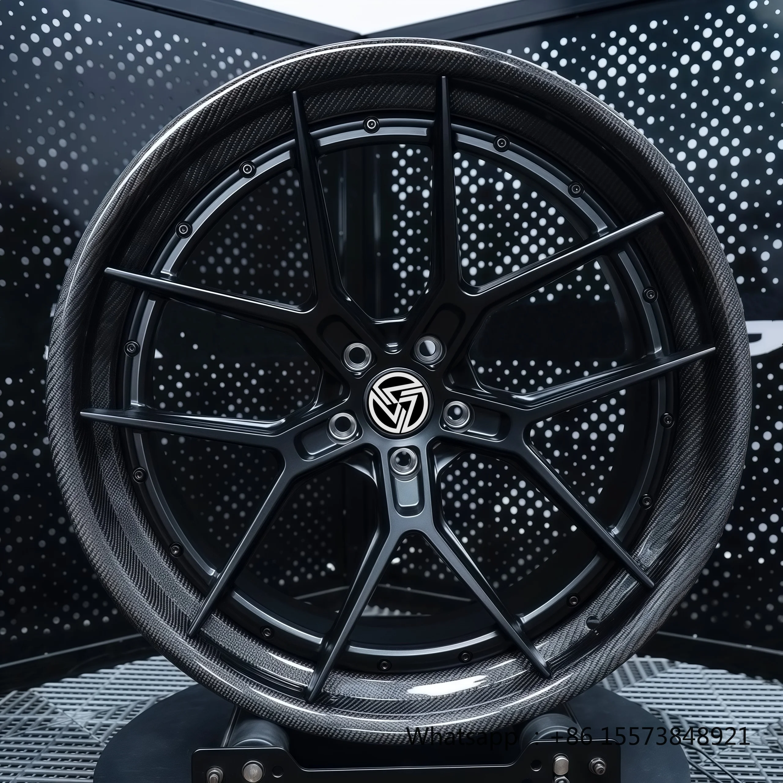 Custom Carbon Fiber Wheel 5x120 5x112 5x114.3 18 - 24 Inch 2-piece Concave Forged Wheels for