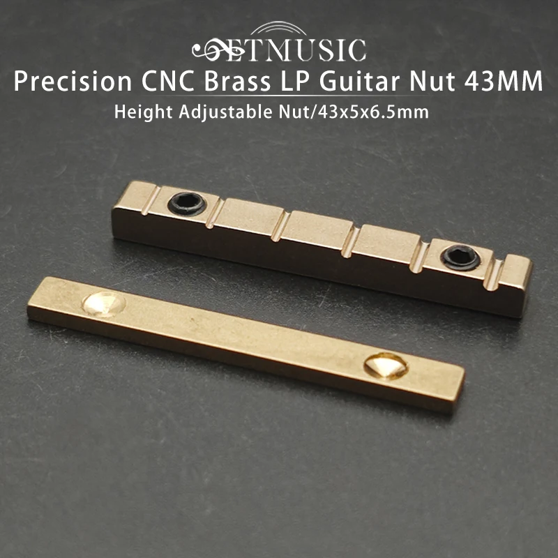 Nut for LP Electric Guitar Precision CNC machined Brass Nut 43MM Height Adjustable Replacement