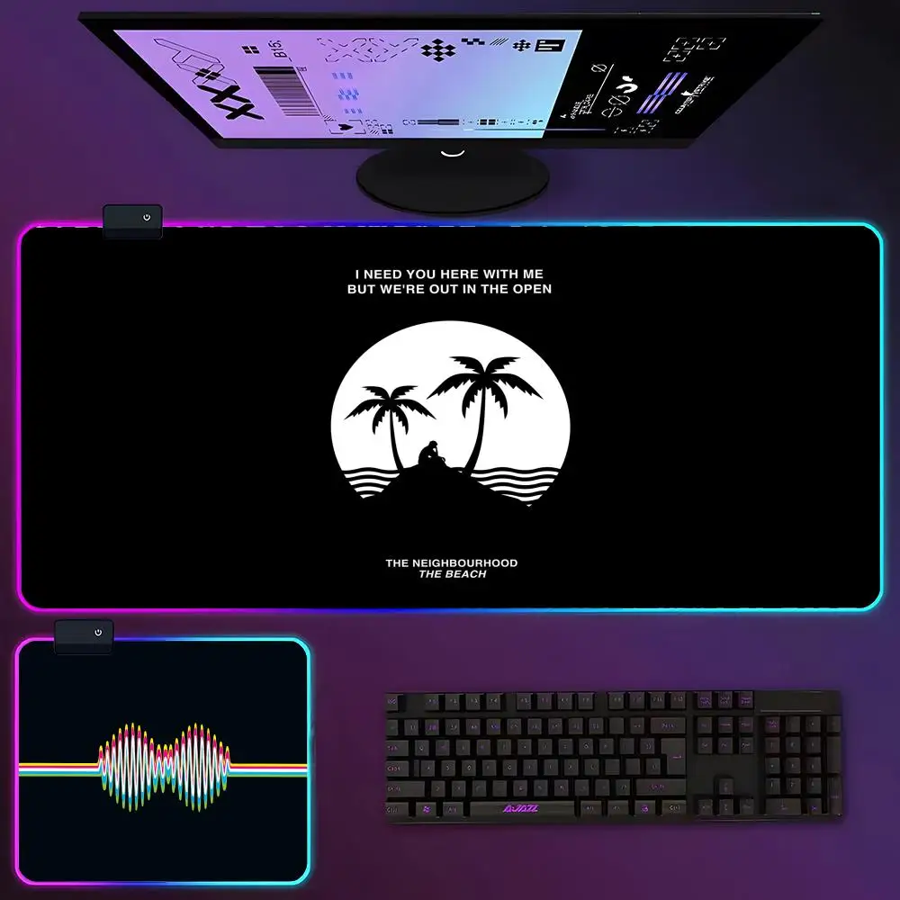 Arctic Monkeys Special Offer Mouse Pad RGB Luminous 700X400mm Large Table Pad Encrypted Anti Skid Super Large Mouse Pad