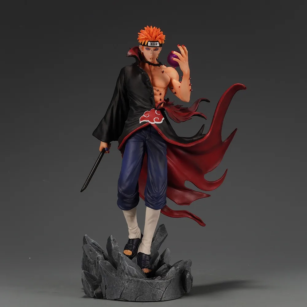 24 cm Naruto PVC hecho a mano cien Ninja dolor GK estatua modelo juguete anime personaje colección adornos de escritorio muñeca regalo