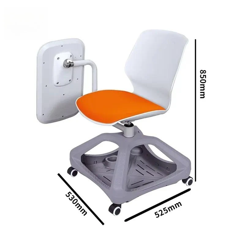 Industrial Grade Multifunctional School Desk and Chair Combo with Flippable Writing Board for University
