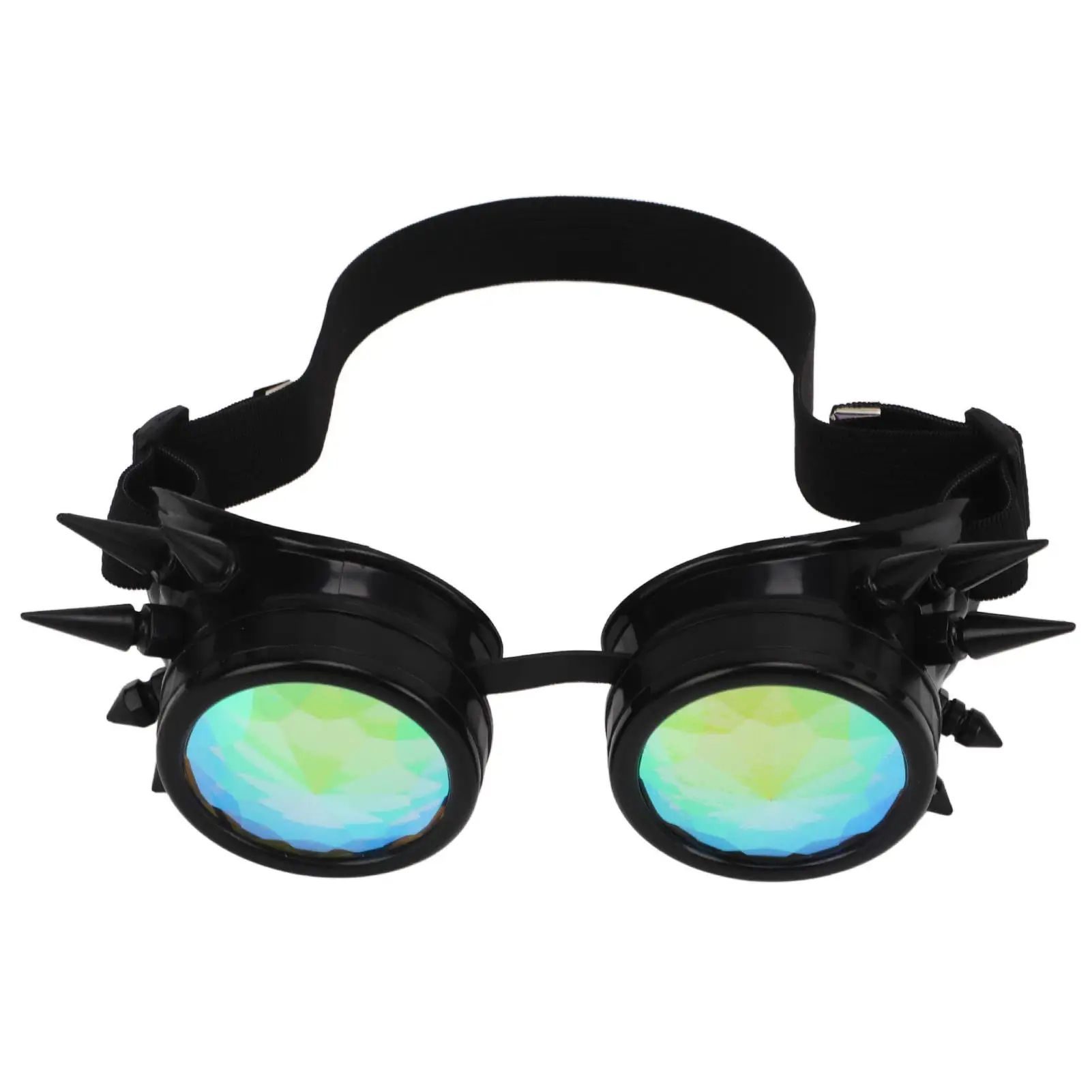 

Steampunk Kaleidoscope Goggles with Elastic Band - Rave Glasses Perfect for halloween Parties