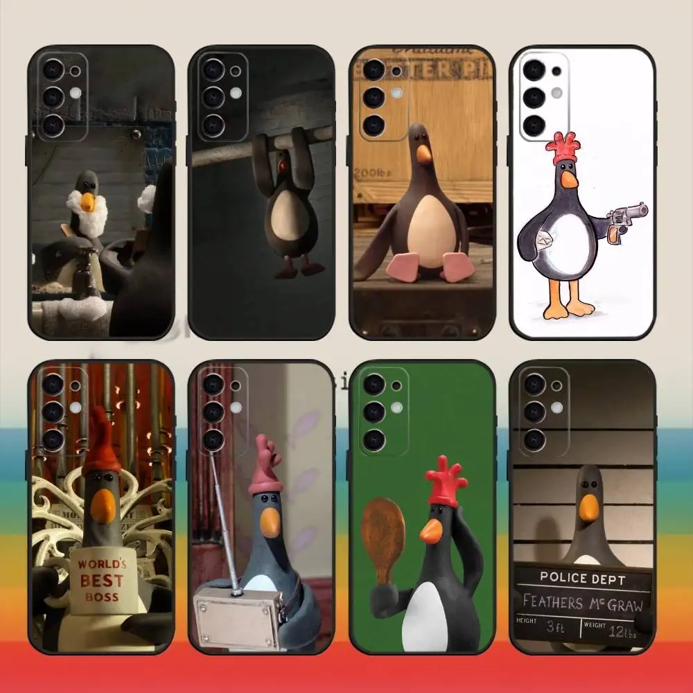 

ANIME W-WallaceS G-Gromit Phone Case For Samsung S25,S24,S21,S22,S23,S30,Ultra,S20,Plus,Fe,Note,10,9,5G Black Cover