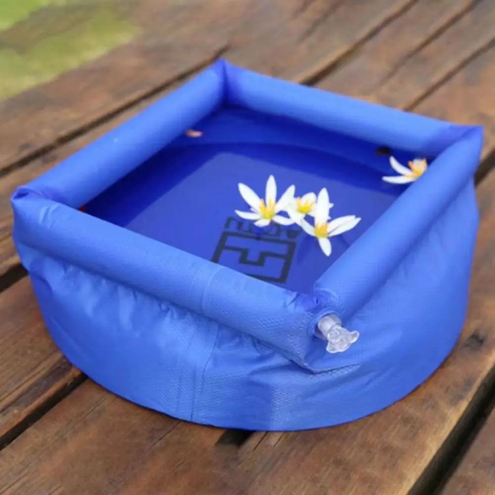 

Pump Quickly Inflatable Basin Feet Soaking Flexibility Camping Water Bucket Folding Container Inflatable Washing Bucket