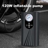 Wireless Electric Tire Inflator LCD Display Portable Car Air Compressor Rechargeable 150PSI Portable Air Pump for Auto Motorbike