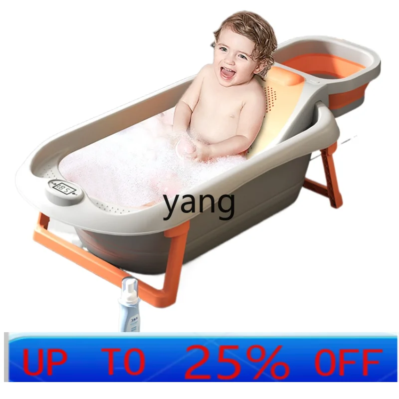 

CX Baby Bathtub Large Foldable Toddler Can Bidet Baby Bath Barrel