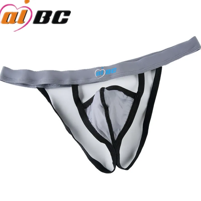 Men's Summer Underwear Double Thong Pants Hollow Thin G-string Ice Silk Panties Breathable T-back Sexy Briefs