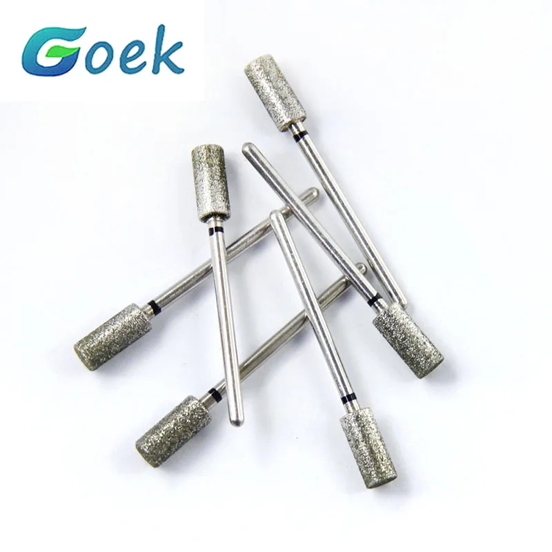 

10pcs Dental Diamond Bur HP Drill Bit Dental Lab Diamond Grinding Polish Burs Dentistry Tools Zirconia Ceramics Crowns Polisher