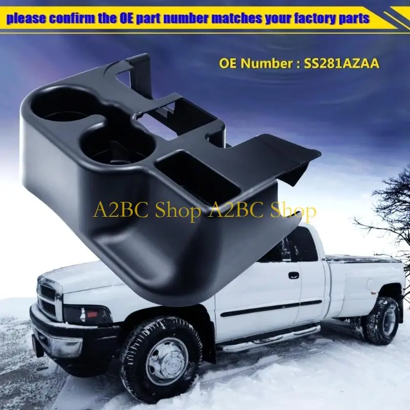 A2BC Nonslip Beverage Holder And Small Item Designed For 1500 2500 3500 Series Trucks 2003-2012 ABS Build SS281AZAA