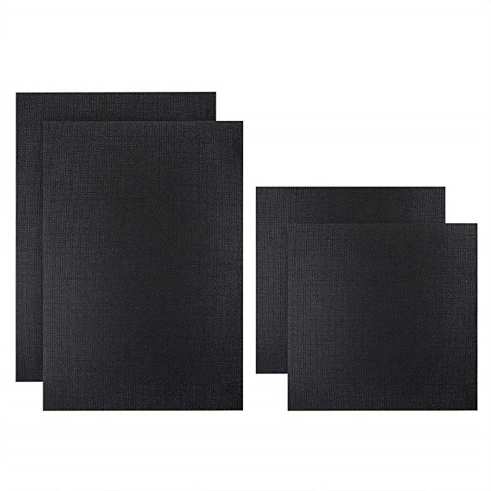 

4pcs Cross Stitch Cloth High Quality Durable Embroidery Fabric Thick Black Plain DIY Handmade Needlework