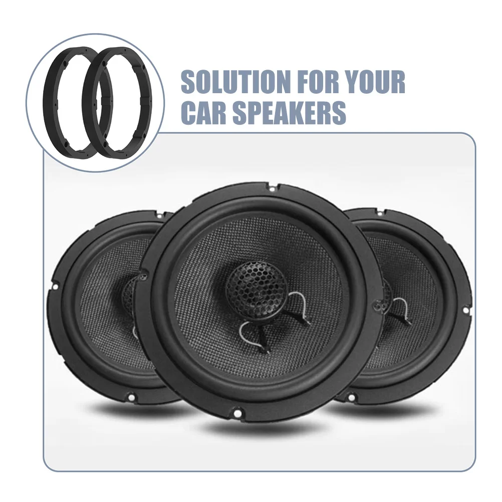 8 قطعة مكبر صوت للسيارة محول خواتم 6.5 بوصة فاصل صلب عالمي لمكبرات صوت الباب الأمامي والخلفي نظام الصوت التلقائي #4