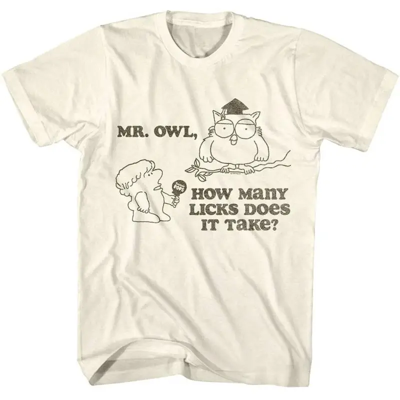 

Tootsie Roll How Many Licks Mr Owl Men's T Shirt