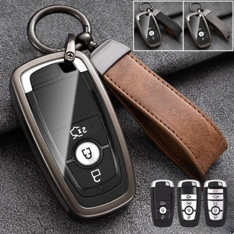 

Чехол для автомобильного ключа из цинкового сплава A + ТПУ для Ford Kuga Mustang Bronco Sport Escape F150