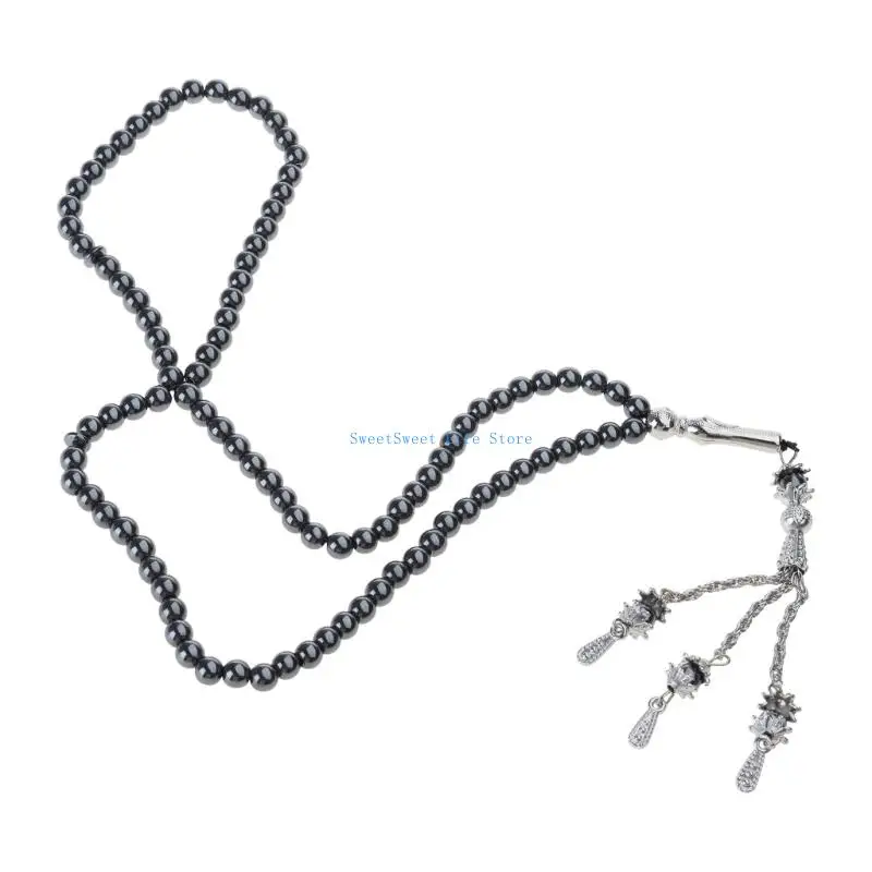 

D5QB Practical Black Hematite Beaded Bracelet For Meditation And Spiritual Practice