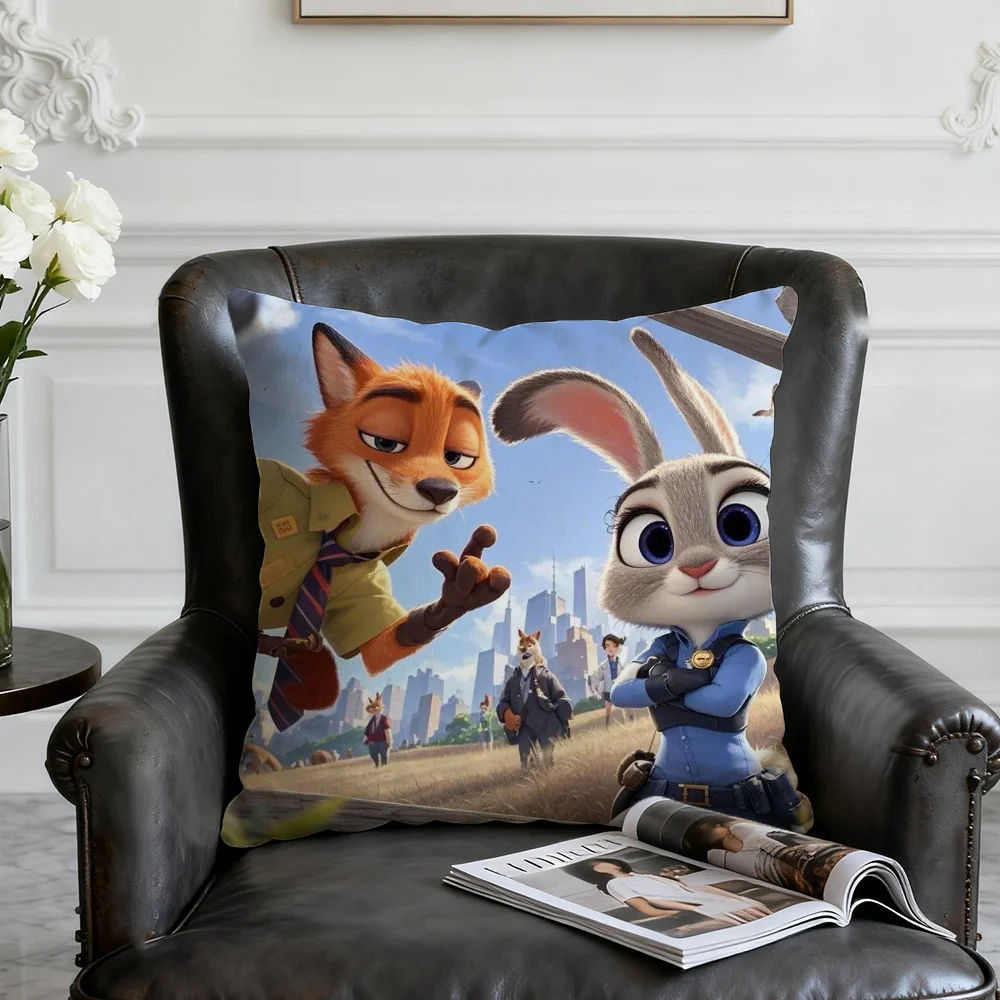 

Judy Nick Zootopia x kulechaowan Cushions Cover FOR SOFARoom Decoration HQ Luxury Sleeping Pillows Home Fashion