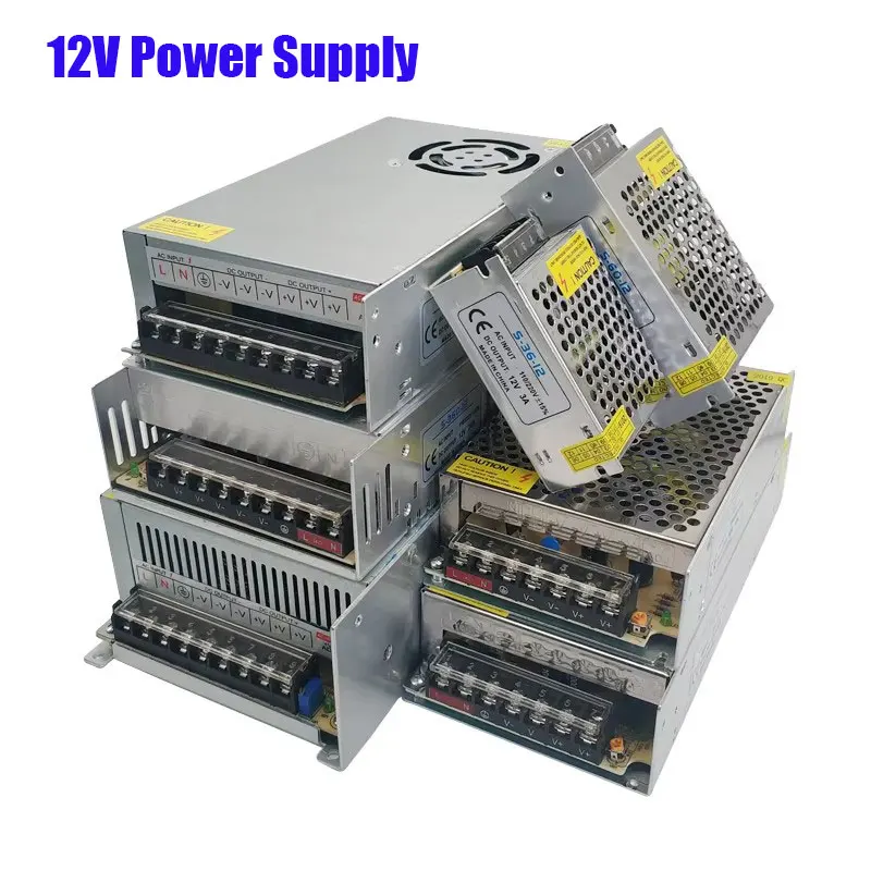 12V DC Netzteil 1A 2A 5A 10A 15A 20A 25A 30A Schalttransformator 12 Volt Quelle Adapter Treiber für LED-Streifen Beleuchtung