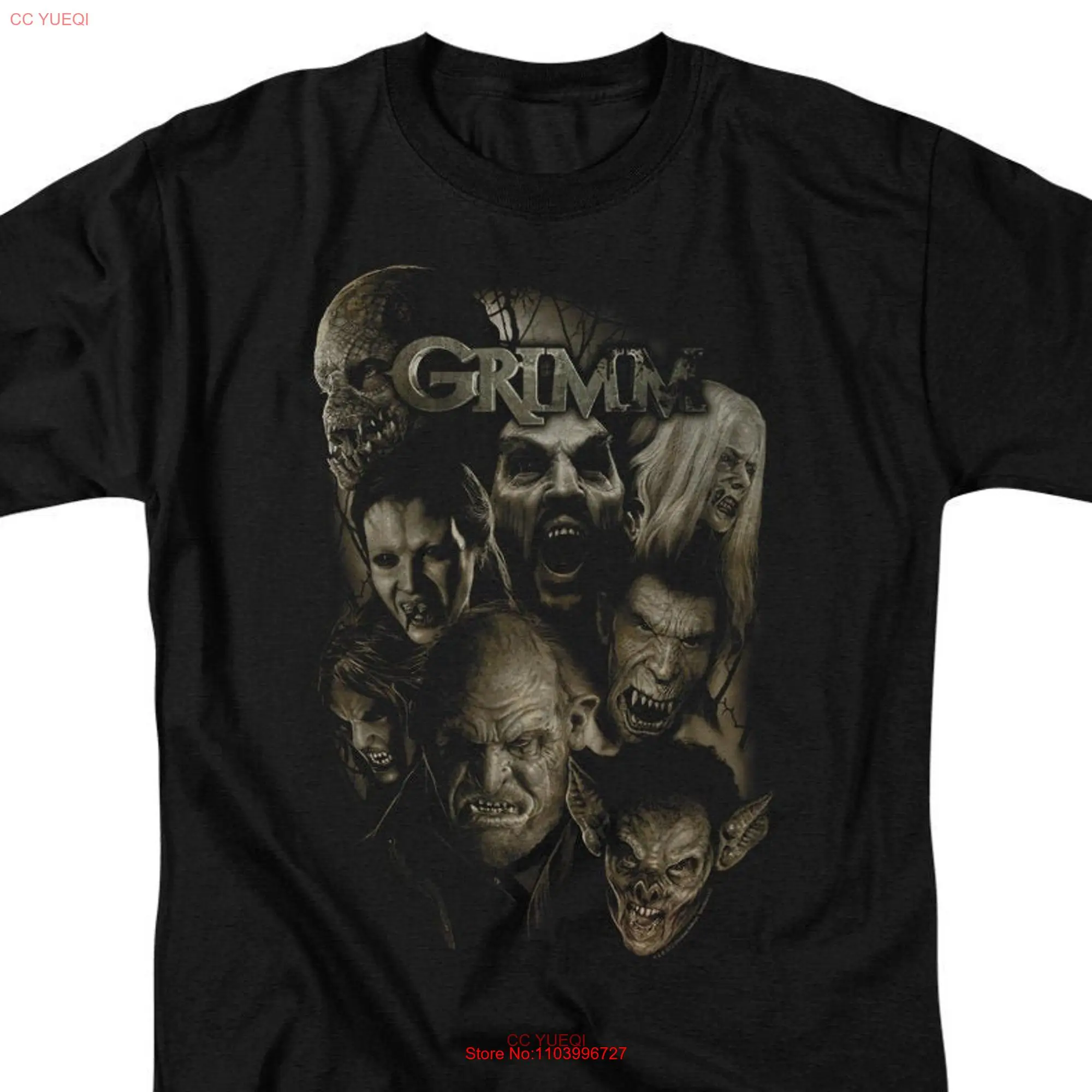 Grimm Wesen Black T Shirt long or short sleeves