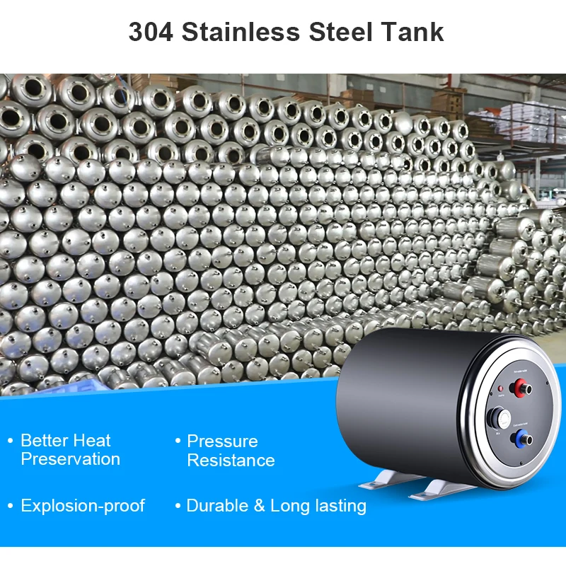 200W 1500W Boat Rv Camping 10L 15L 25L 12V Caravan Water Heater Campervan Electric Caravan Rv Water Heater For Shower