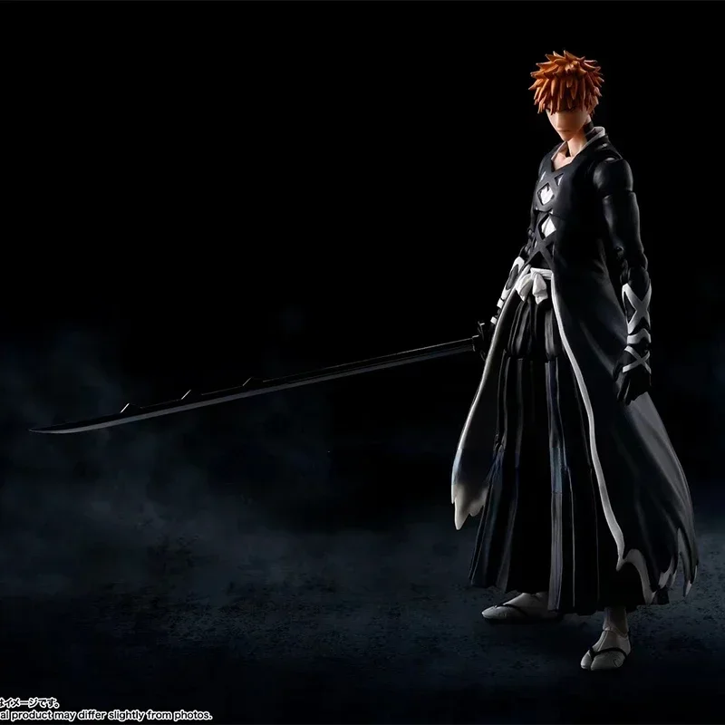 W magazynie BANDAI Original S.H.Figuarts SHF Death God Kurosaki Ichigo Tensu Zangetsu Anime Figurka akcji Model Kolekcja zabawek Prezent