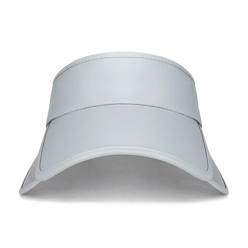 Summer Retractable Brim Sunscreen Sunshade Empty Top Hat Outdoor Solid Color Versatile Anti-Uv Sports Sun Hat