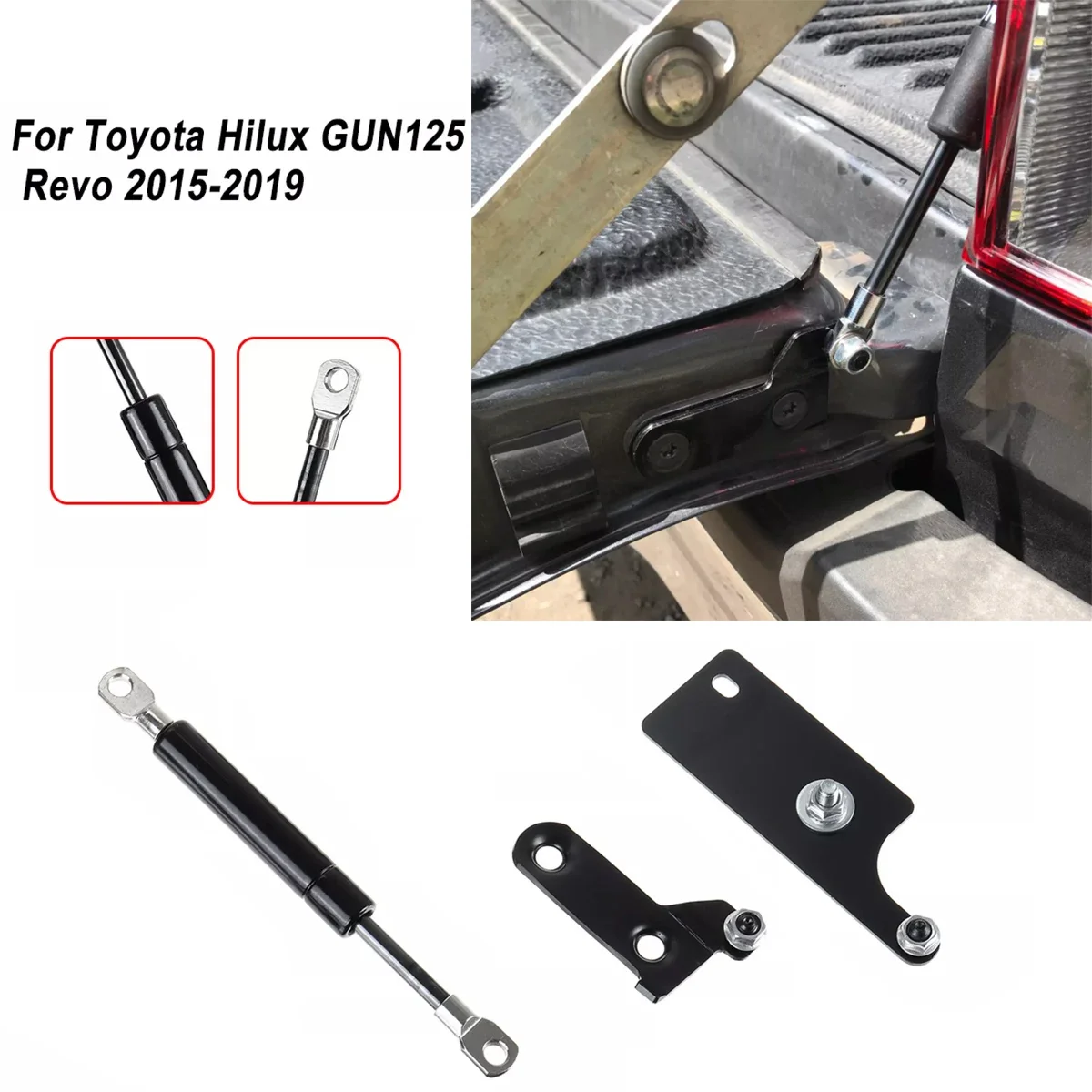 

for Toyota Hilux GUN125 126 Revo 2015-2019 Rear Trunk Tailgate Slow Down Gas Shock Assist Strut Bar Damper Car Accessories