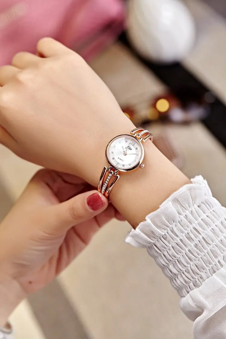 Women Watches New rose Gold Silver Ladies Bracelet Watch Womens Quartz Dress Wristwatch Feminino Reloj Mujer Kol Saati