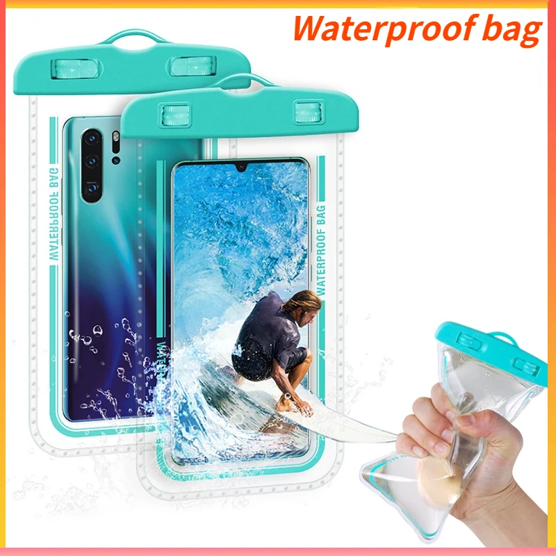 1 PCS 19*11cm Waterproof Case for Mobile Phones Suitable for 99% of Mobile Phone Models Suitable for Outdoor Water Sports