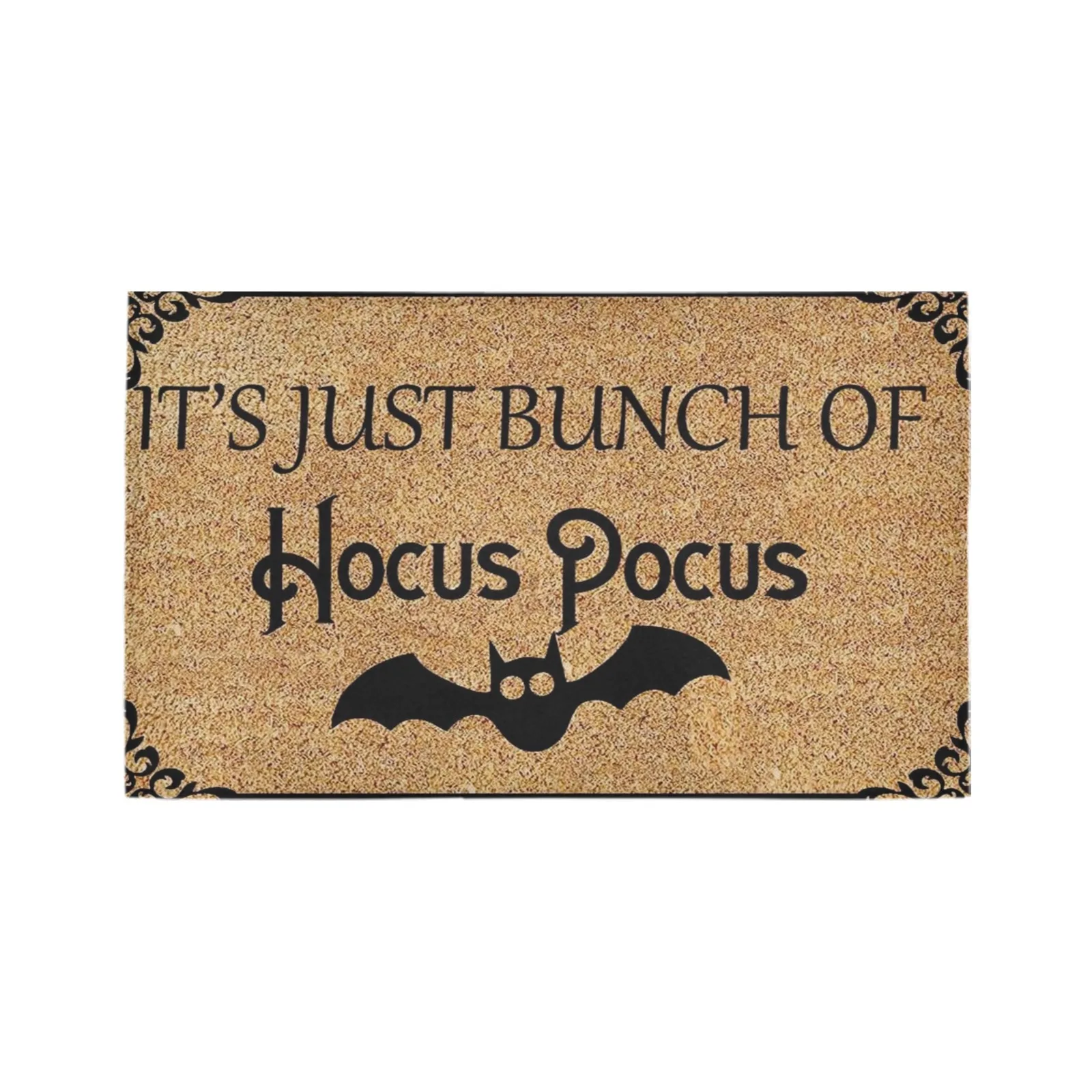 

It's Just A Bunch of Hocus Pocus Doormat Sanderson Sisters Seasonal Floor Door Mat Gift Fall Halloween Decorations Home Decor