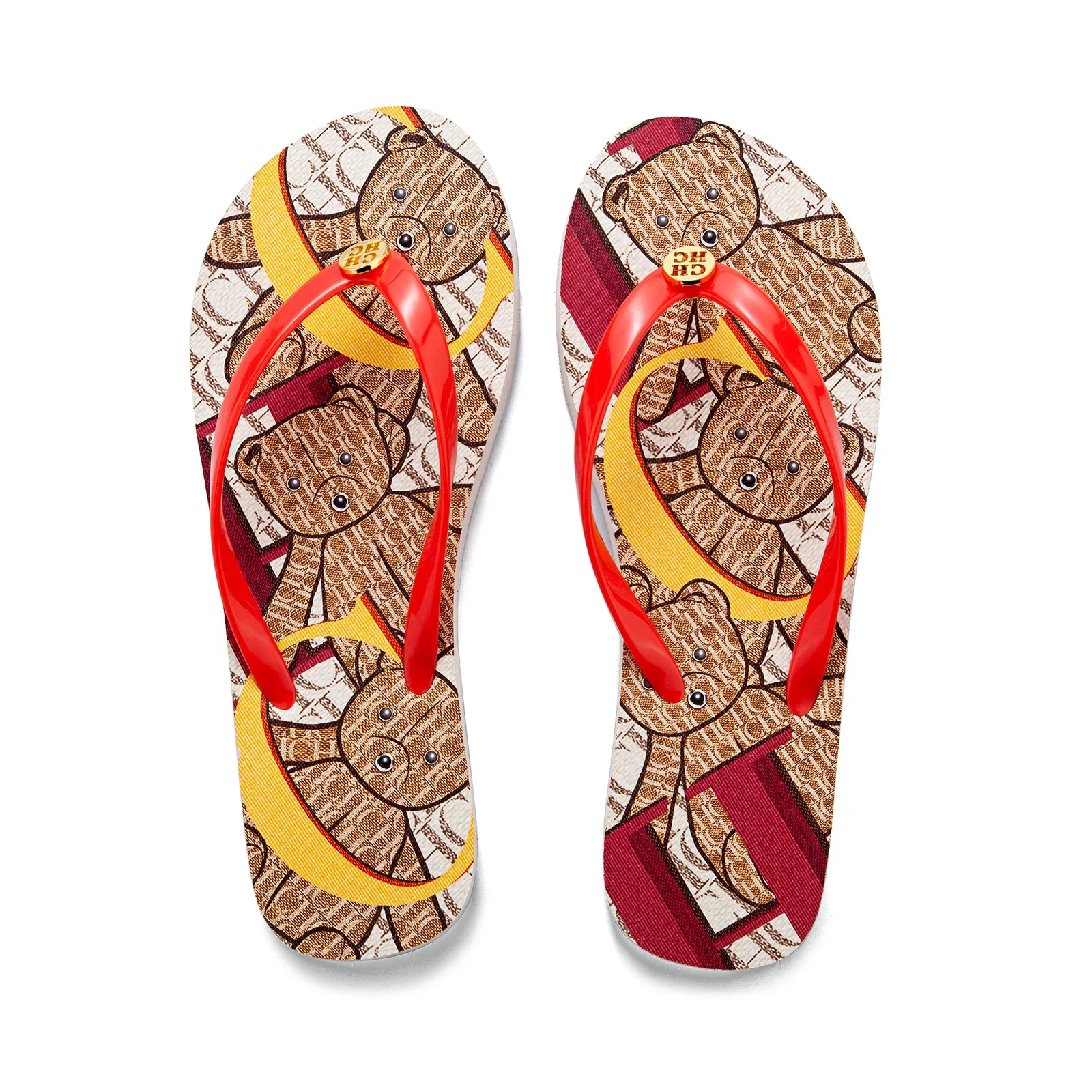 CH Unique Patterns Premium Feeling Design Niche Fashion Slippers Women's Slippers High Quality Wearable Flip Flops Versatile