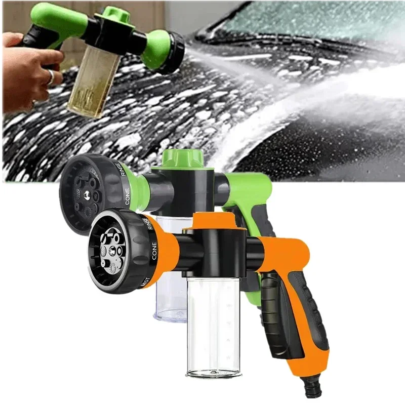 Portable Auto Foam Lance Water Gun High Pressure 3 Grade Nozzle Jet Car Washer Sprayer Cleaning Tool Automobile Garden Wash Tool