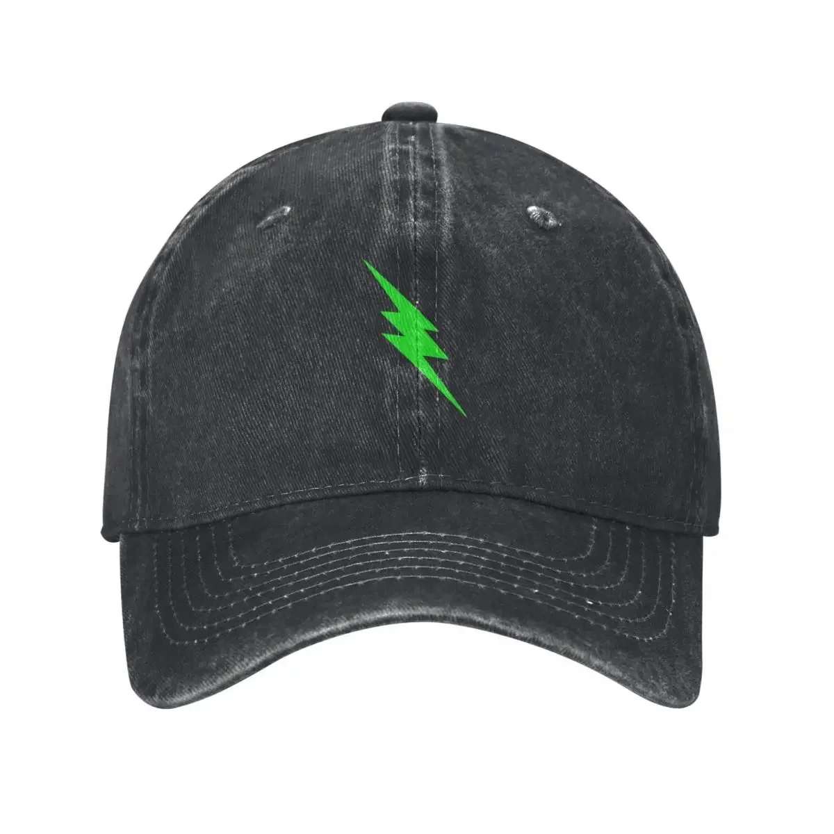 

Green Lightning Bolt Baseball Cap Vintage Trucker Hat Mens Women's