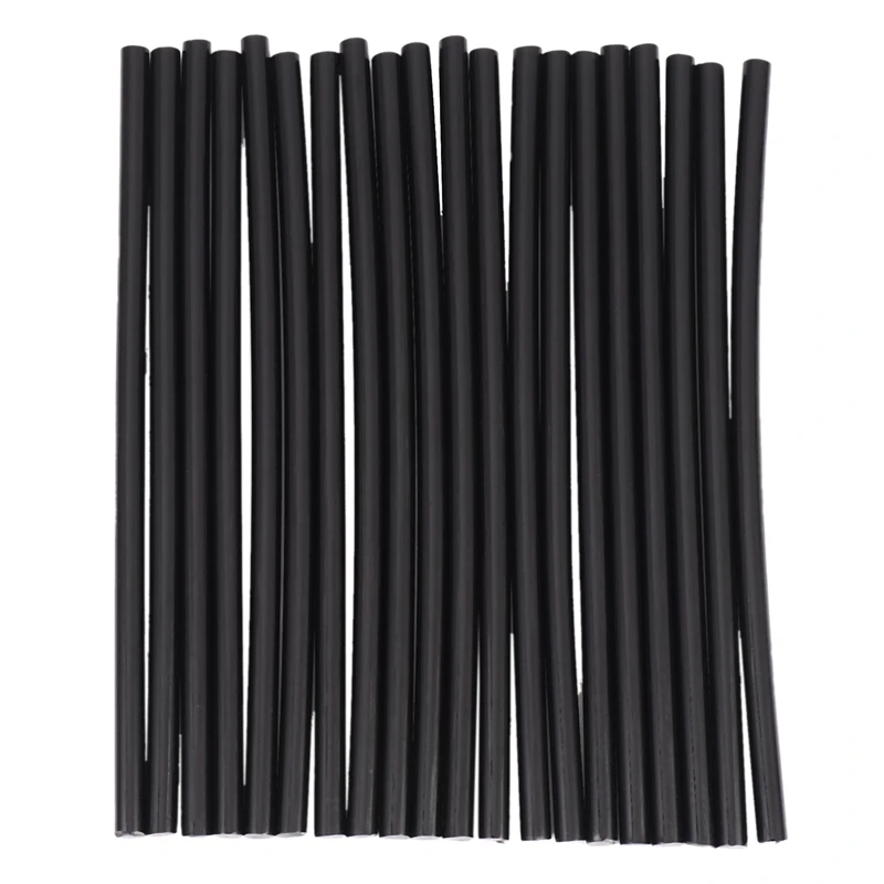 DIY Tools Accessories Repair 20 Pcs 200Mm Black Hot Melt Glue Sticks 7Mm