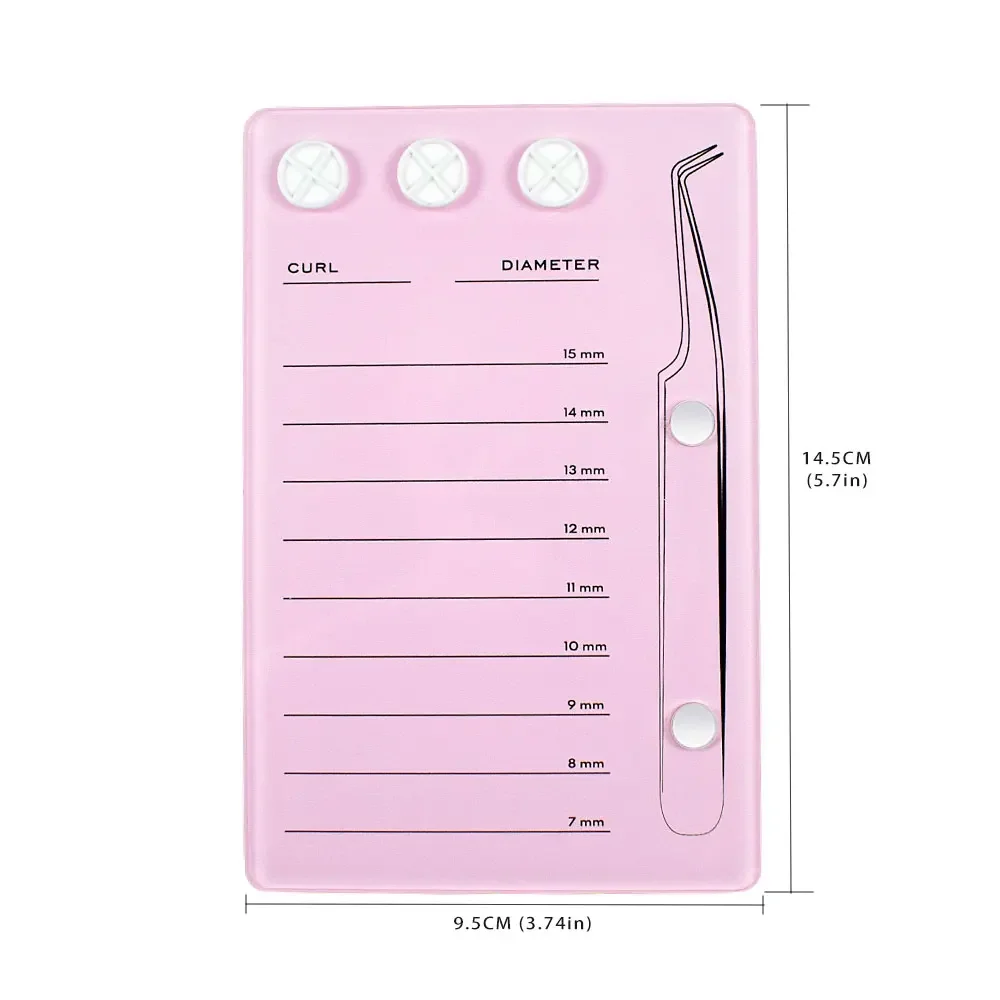 Eyelash Extension scale Holder Magnetic Acrylic mascara rubber tray cup Clean and hygienic false eyelash pad Eyelash makeup tool