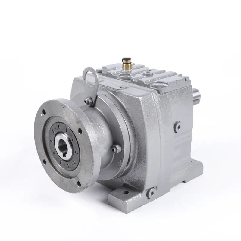 Taili R147 High Torque High Load R Series Helical Gear Box AC Gear Motor Speed Reducer ODM Flange Mounted Solid Shaft