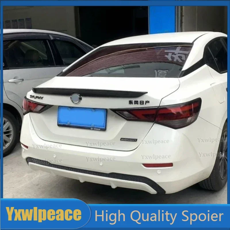 

For Nissan Sentra Sylphy 2020 2021 2022 High Quality ABS Plastic Car Tail Wing Decoration Rear Trunk Spoiler Trunk Wing