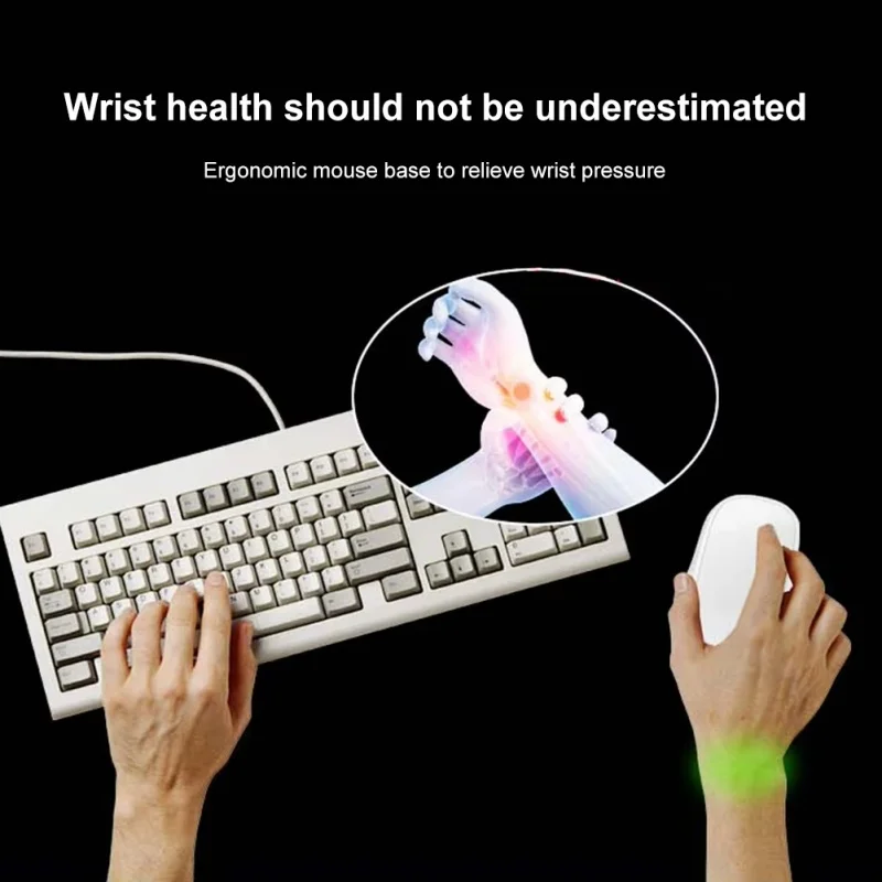 3D Printing Heightening Base For Apple Magic Mouse 2/3 Base Control Ergonomic Design Anti-Slip Grip Wireless Booster Mouse Case