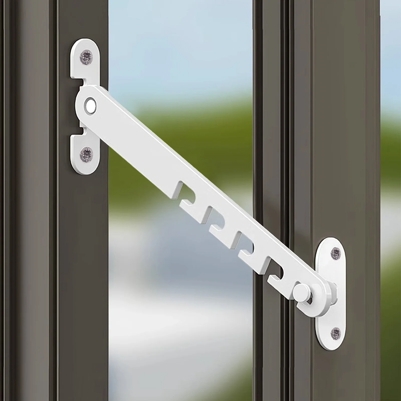 

Window Hook Stopper Child Safety Lock Easy Install Remove Wide Applicability Enhanced Friction Window Stoppers