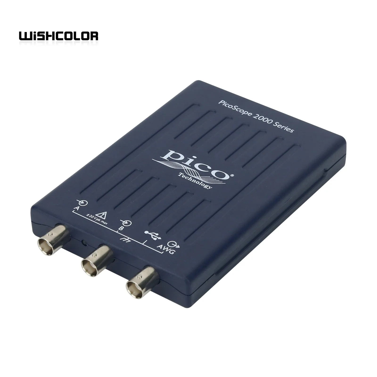 Wishcolor PicoScope2204A 10MHz Portable Oscilloscope 2 Analog Channel 8-Bit Resolution Arbitrary Wave Generator