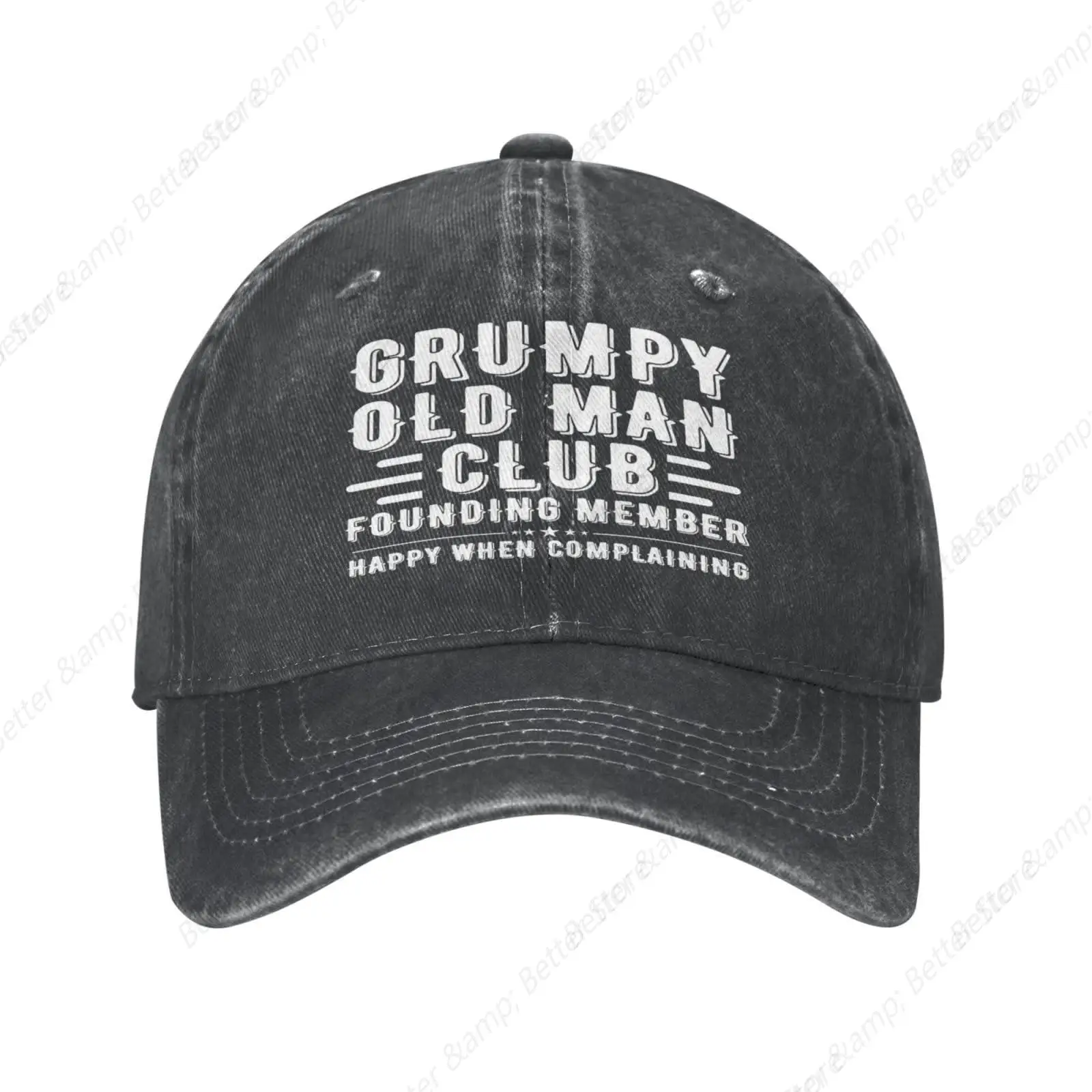 Grumpy Old Man Club Hat for Women Men Adjustable Baseball Cap Dad Truck Hats