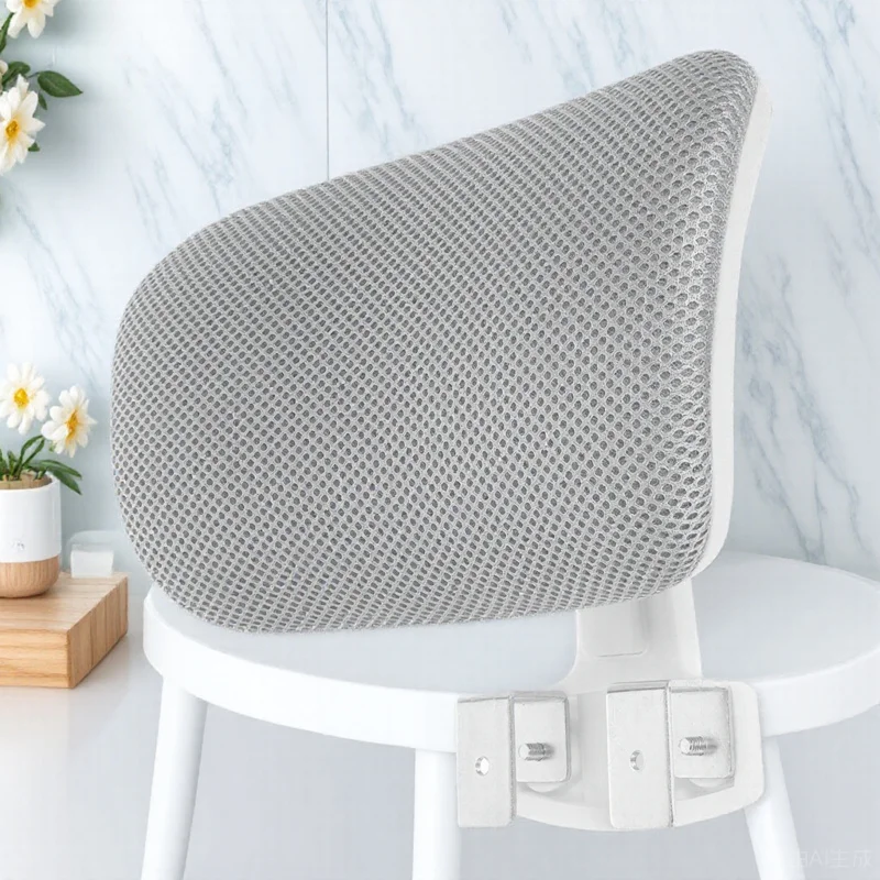 

Supple Fabric Office Chair Headrest Cushion Adjustable Height for Computer Work Long Sitting Comfort