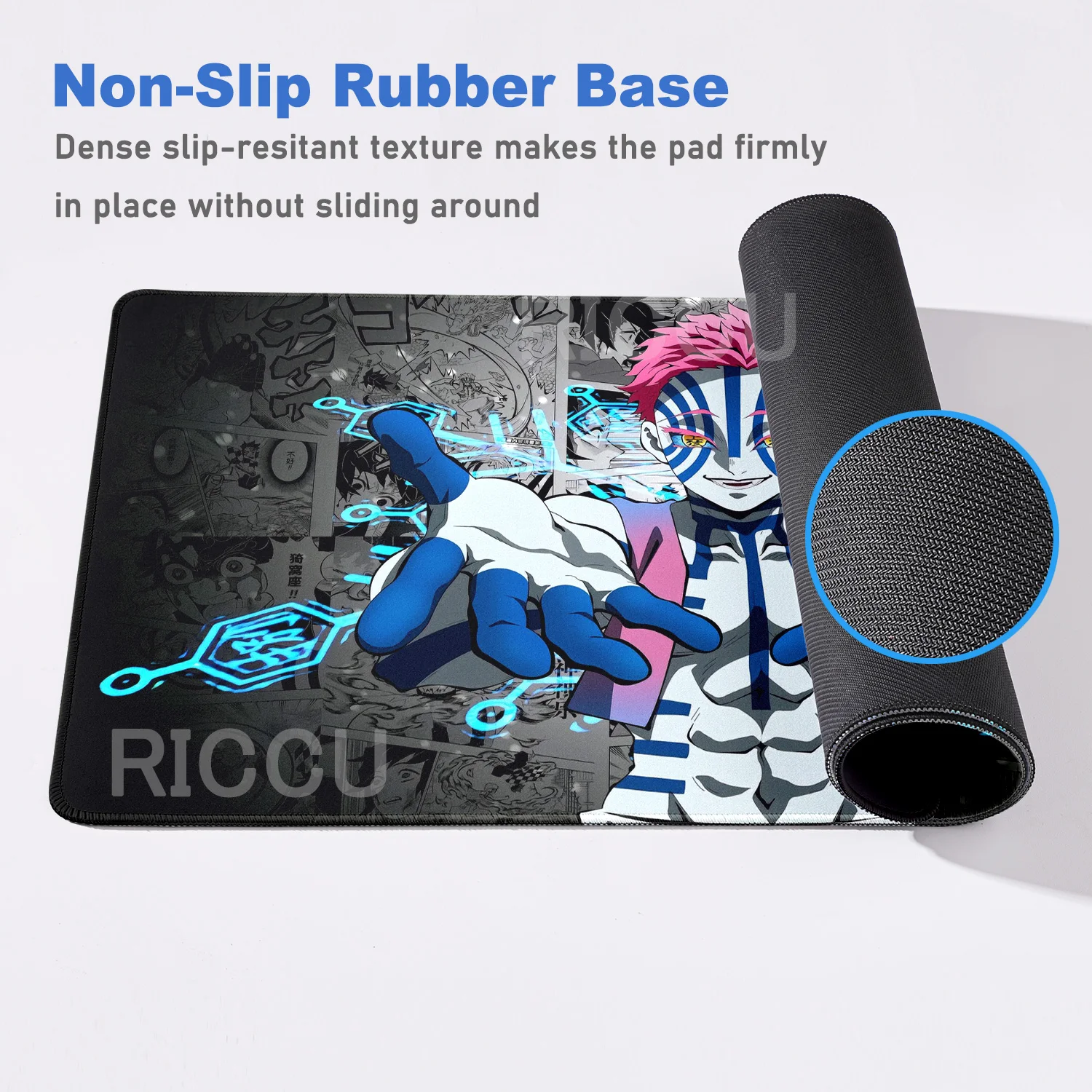 XXL HD printing Gaming Keyboard Pads Demon Slayer Mouse Pad comic Desk mat Cartoon Aesthetics Mousepad Pc Accessories Anime Mats view 6