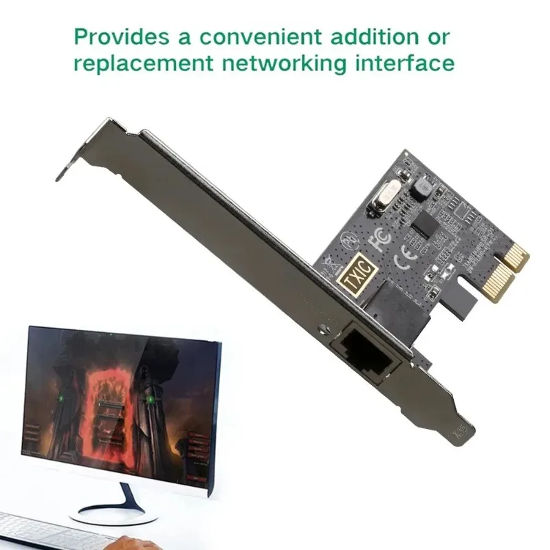 Acessórios de programação rede pci-e gigabit nic rtl8111e desktop com fio 1000m pcie nic drive-free computador embutido