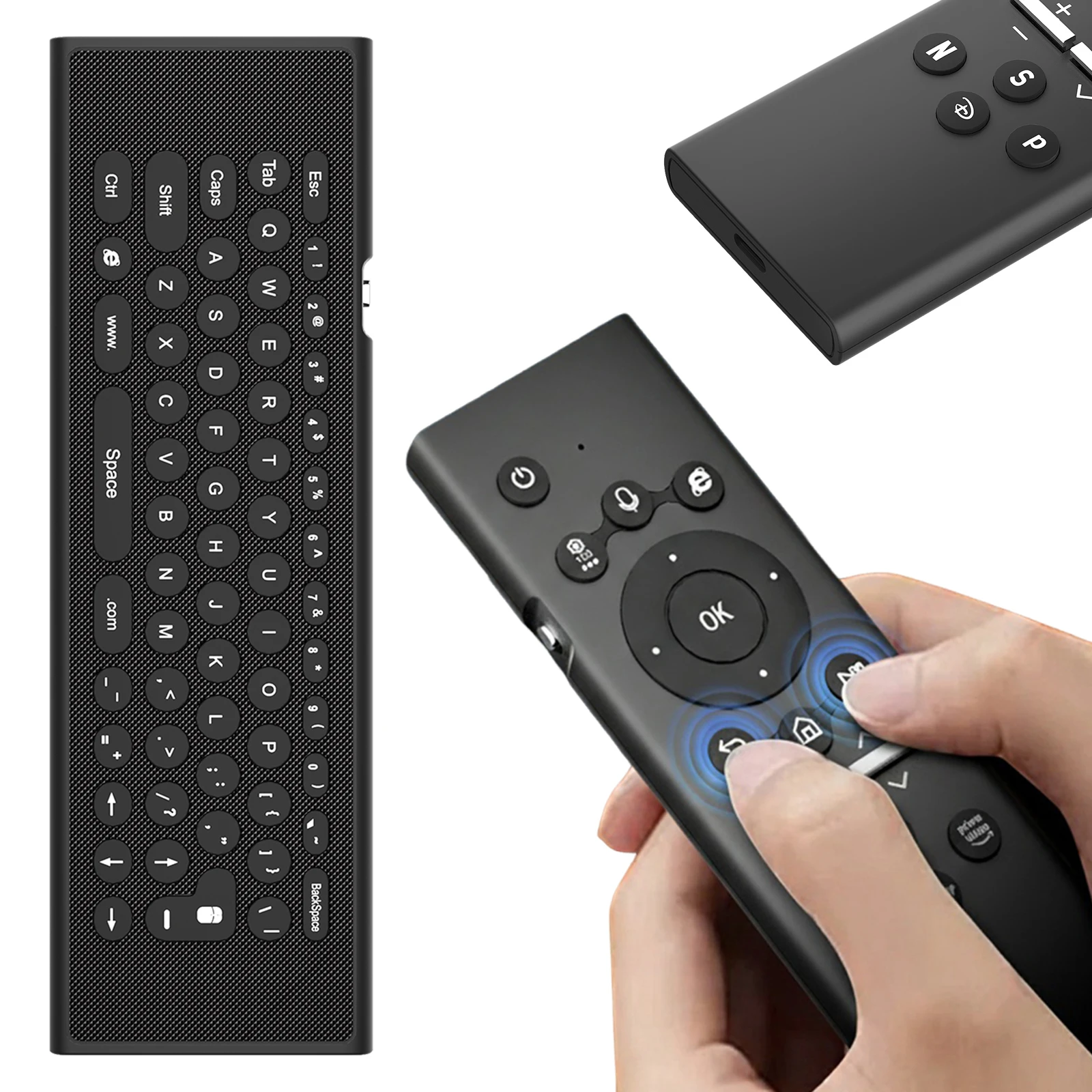 

Универсальный пульт дистанционного управления для Samsung Smart TV с подсветкой клавиатуры, беспроводной воздушной мышью и голосовым управлением для дома и офиса