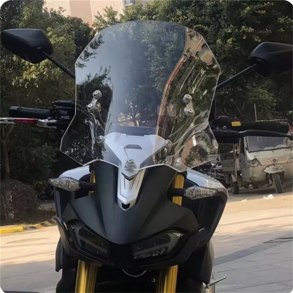 

High quality windshield with bracket For Haojue XCR300 Windshield Modification XCR300-2 Front Windshield HD Transparent